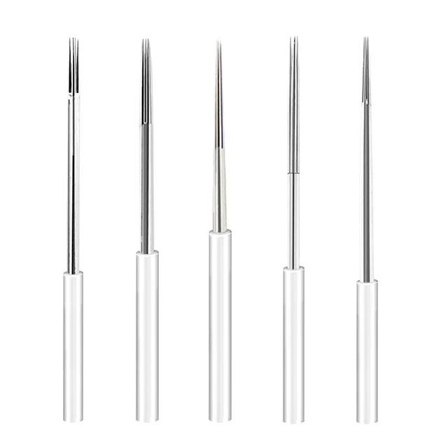 OEM/ODM  Disposable Piercing Round Needles For Permanent Makeup Tattoo  Needles Microblades Needle For Eyebrow