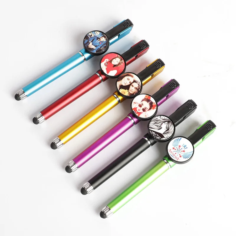 Factory Price Office Supplies Sublimation Pens Custom logo 3 in 1 Function Blanks Plastic with White Aluminum Insert