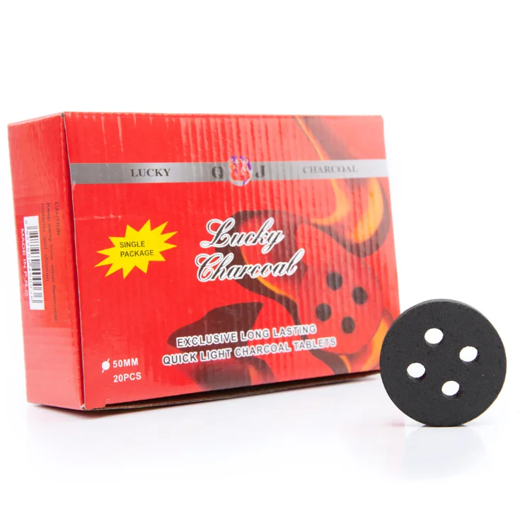 Quick Light shesha Coco Shisha Charcoal With Hole For Hookah