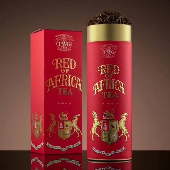 Customized new design printing food grade twg tea tin storage container celebrates renaissance airtight round large tea twg tin