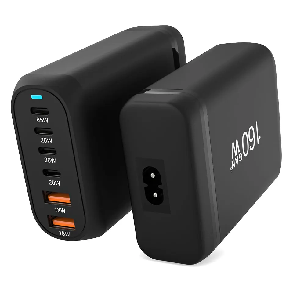 Yiling 160W gallium nitride charger compatible with PD20W for MacBookPro iPhone 15/14/13/12/11 mobile phone laptop tablet