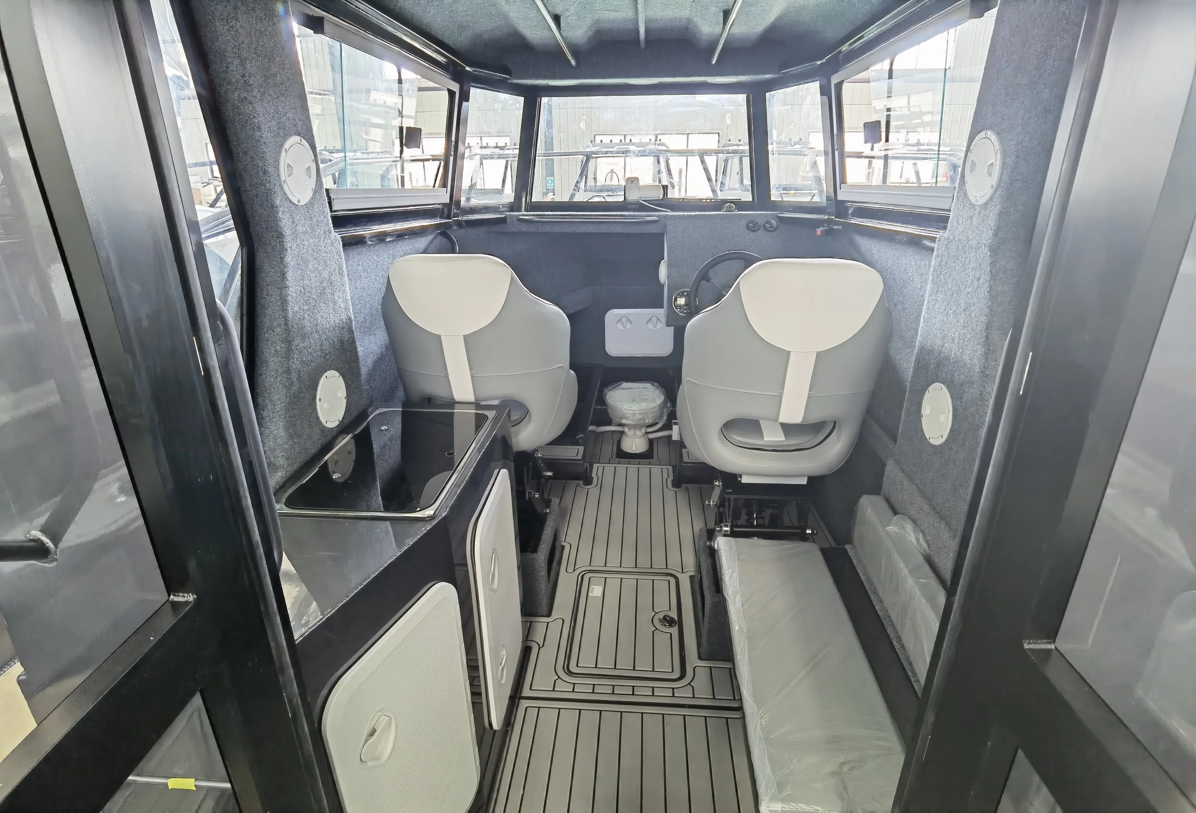 24ft leisure boat aluminum fishing boat all welded fishing boat for sale