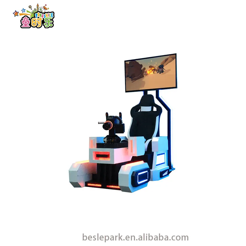 Besirui VR Shooting Gatling 9D Virtual Reality Arcade Game Machine Level Break Adventure Fun VR Shooting Simulator