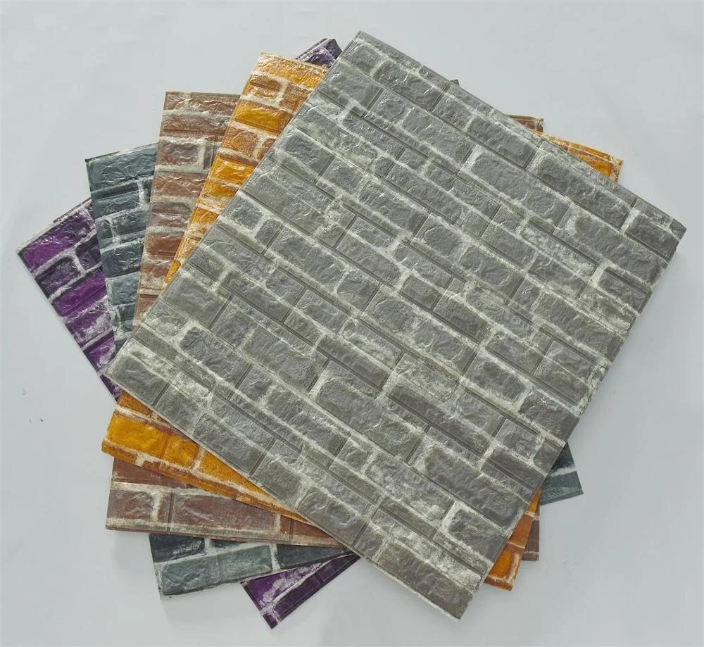 Qualities product home decor brick wallpaper Moisture-Proof XPE foam wall sticker self-adhesive wall coating