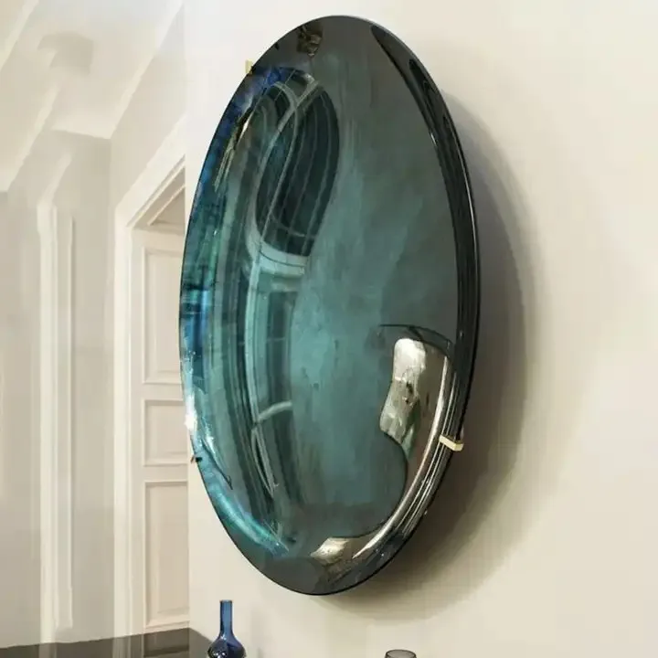 Modern Home Interior Wall Decorative Mirror Surface Stainless Steel Dish Wall Metal Art Sculpture