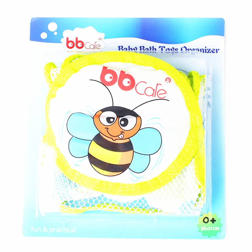 BBCare Eco-Friendly Fabric Bath Toys Storage Net Bag Cute Multi-Functional Foldable Organizer Baby/Kids/Children Large Travel