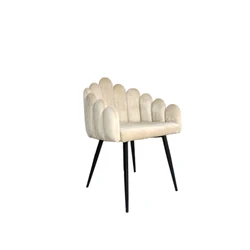 hotel leisure chair gubi bat dining chair white velvet with powder coating  hotel leisure chair high quality