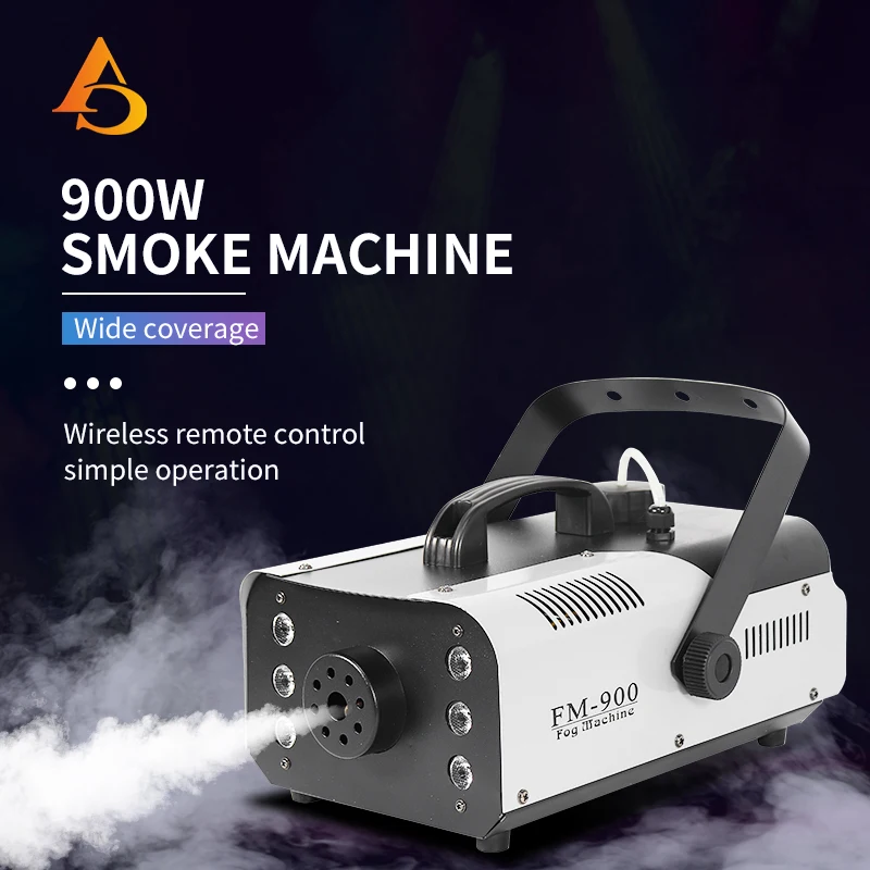 Wireless remote control mini fog bubbles machine for wedding party 900w haze smoke machine