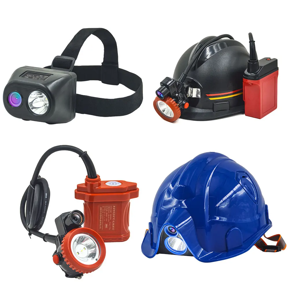rechargeable headlamp multifunctional  head lamp with camera Multimedia mining lamps for the mining industry head flashlight