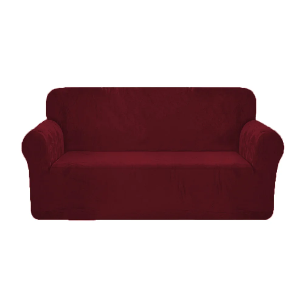 Luxury Velvet Sofa Cover 3 Seat Sofa Slipcover Universal Velvet Stretch Sofa Cover Slipcover Elastic Cover