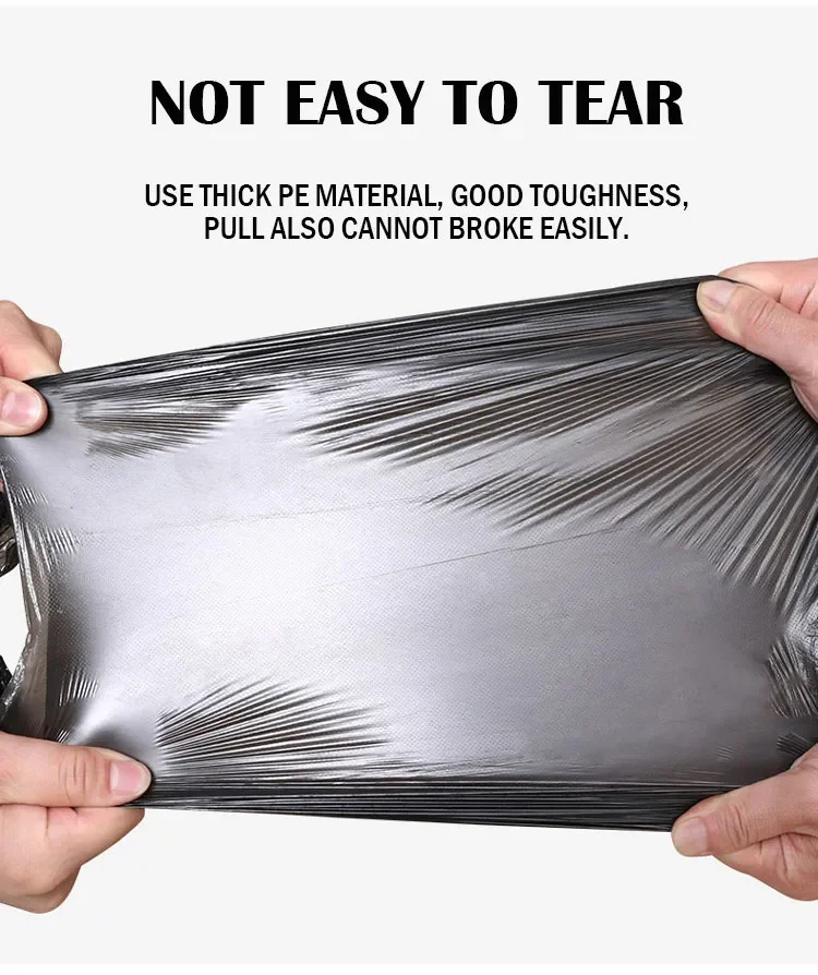 Bedroom Restroom Rubbish Plastic Rolled Wholesale waste Kitchen PE Biodegradable Trash Black Disposable garbage bags