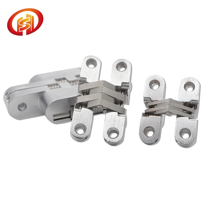Furniture Hardware  Door Concealed Hinge Zinc Alloy Heavy Duty Hinges 180 degree Door Hinges