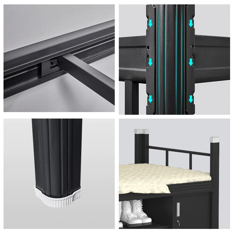 Wholesale Price Steel Bed Metal Bunk Beds With Iron Adulto Metal Opbergruimte Metal Bunk Beds
