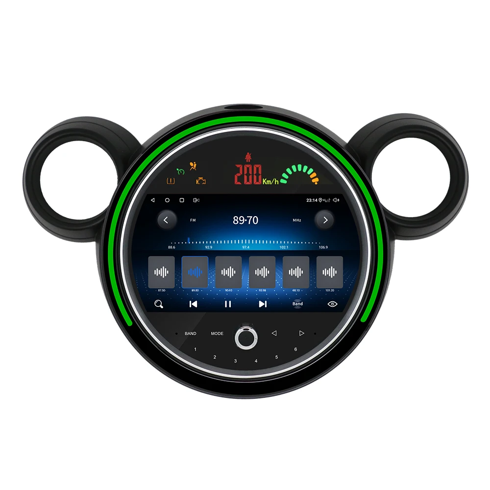 Автомобильный радиоприемник Android 8 core 9 дюймов IPS для BMW mini R60 Автомобильная навигационная система с беспроводной carplay 4G DSP
