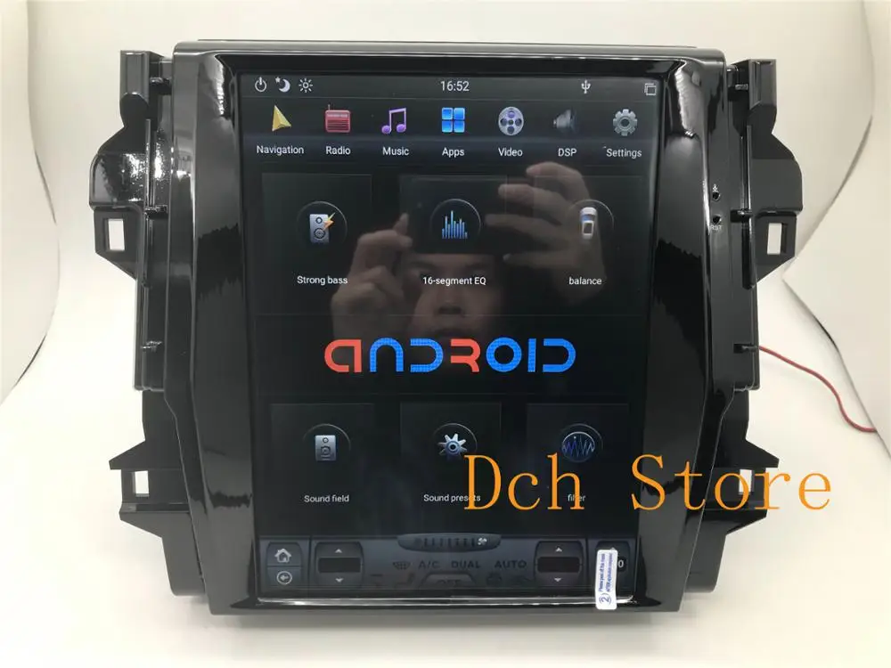 12.1 inch Vertical tesla style Android 9.0 Car DVD player GPS for Fortuner 2016- 2019 PX6 CARPLAY RADIO IPS STEREO NAVIGATION