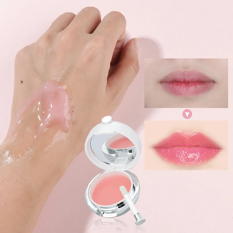 Private label gloss pink lip whitening brightening lightening bleaching cream for dark lips