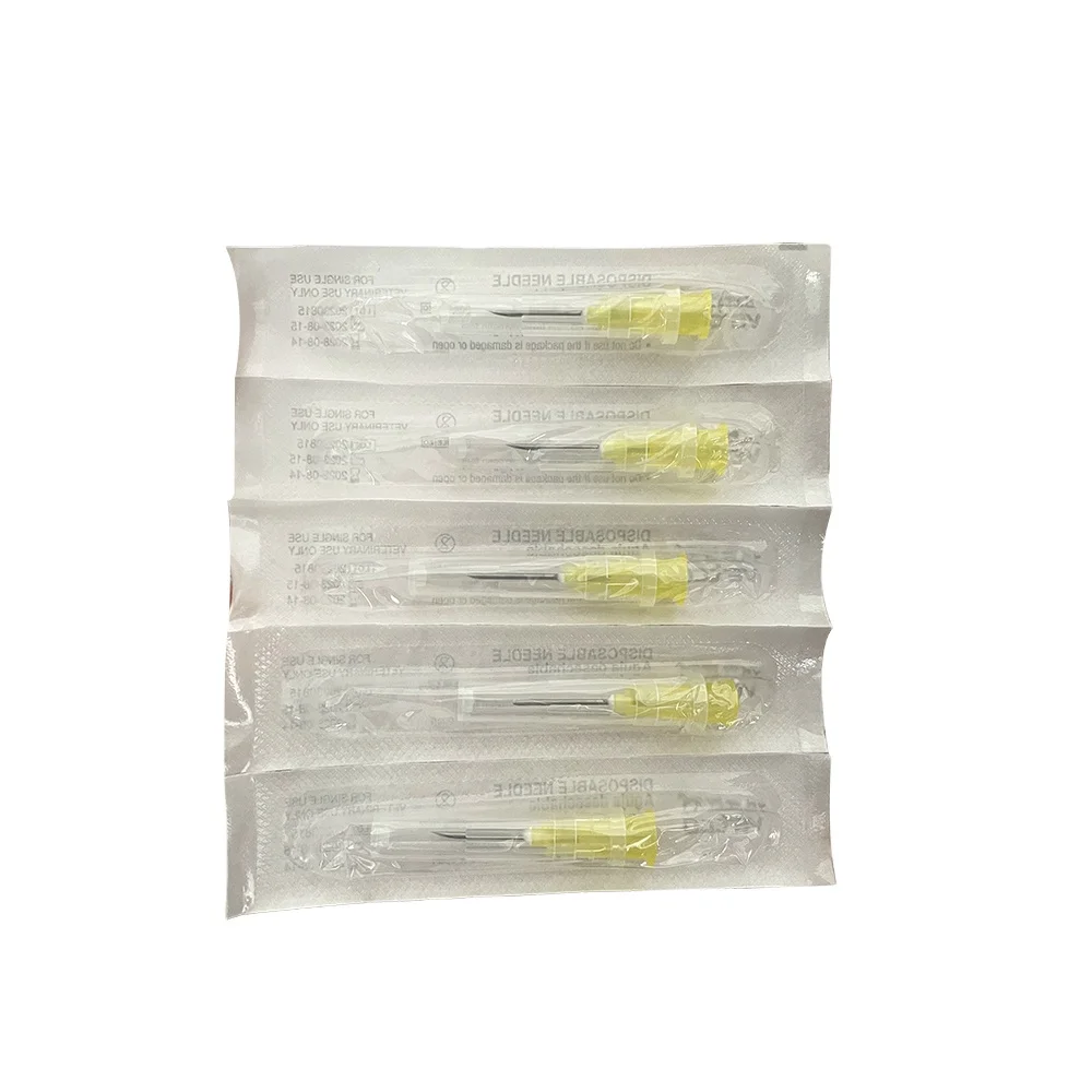 KD408 bulk wholesale disposable vet sheep syringe injection needle 21g for animals
