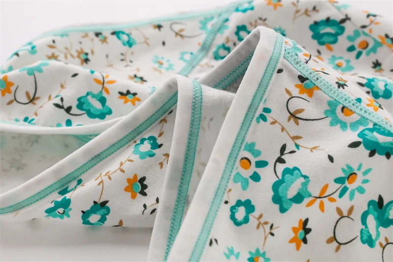 Plus Size Women 3 Layers Pattern Print Absorbent Briefs Postpartum Incontinence Period Menstrual Underwear 3 Pack