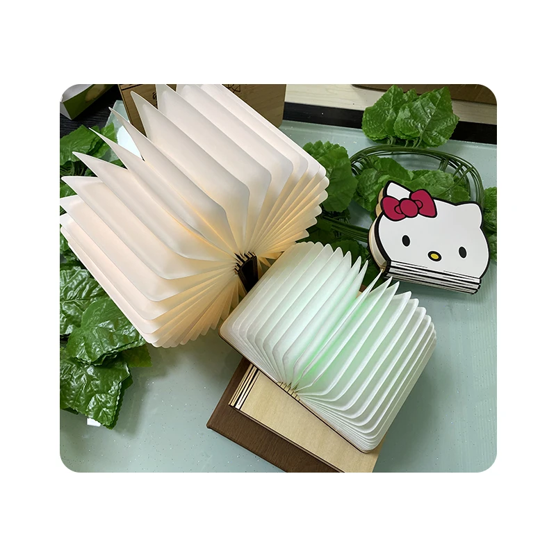 Лидер продаж, домашний декоративный Настольный светильник с Usb-зарядкой, деревянный светодиодный портативный ночник для книг