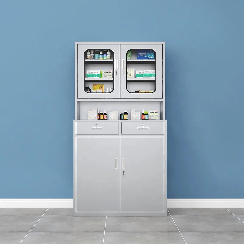 medicine storage drug cupboard multi-function steel medicine storage cabinet medicine cabinet with glass shelves