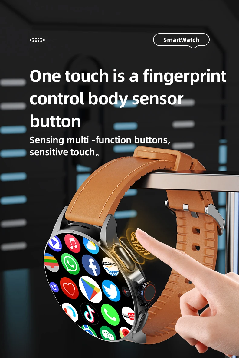 VALDUS 4G Android Phone Smart Watch 1.75 Inch AMOLED Bluetooth Call GPS WiFi Calculator Heart Rate Monitoring GT200 Smartwatch