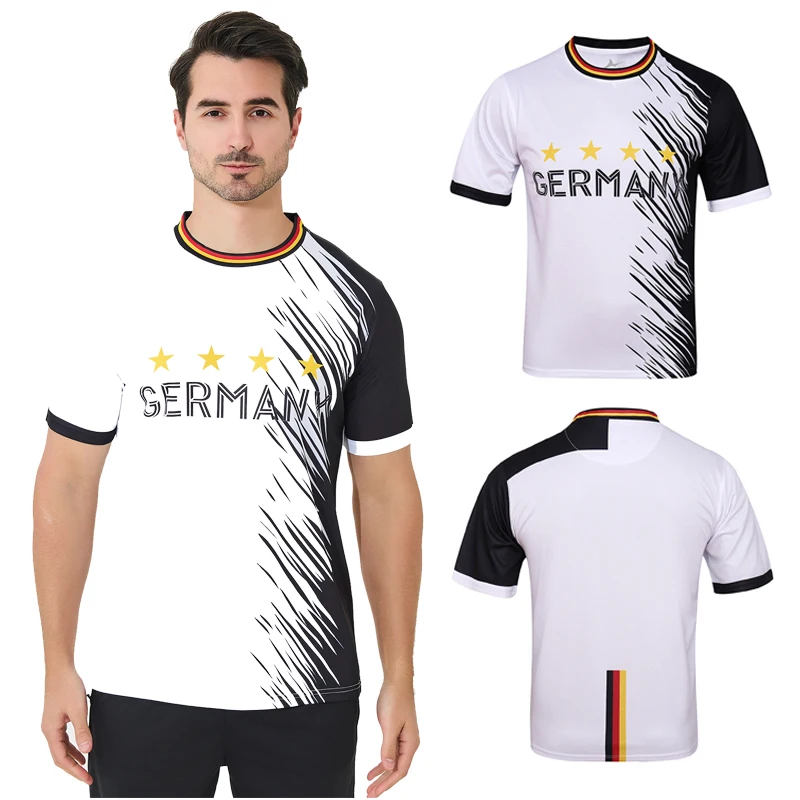 Новейшая Европейская футбольная майка из Германии Высококачественная 100% Полиэстеровая настраиваемая и дышащая Футбольная форма