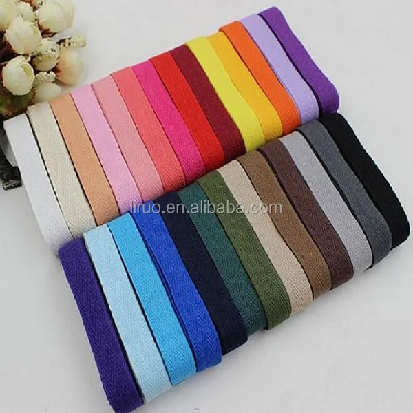 Colorful twill cotton tape