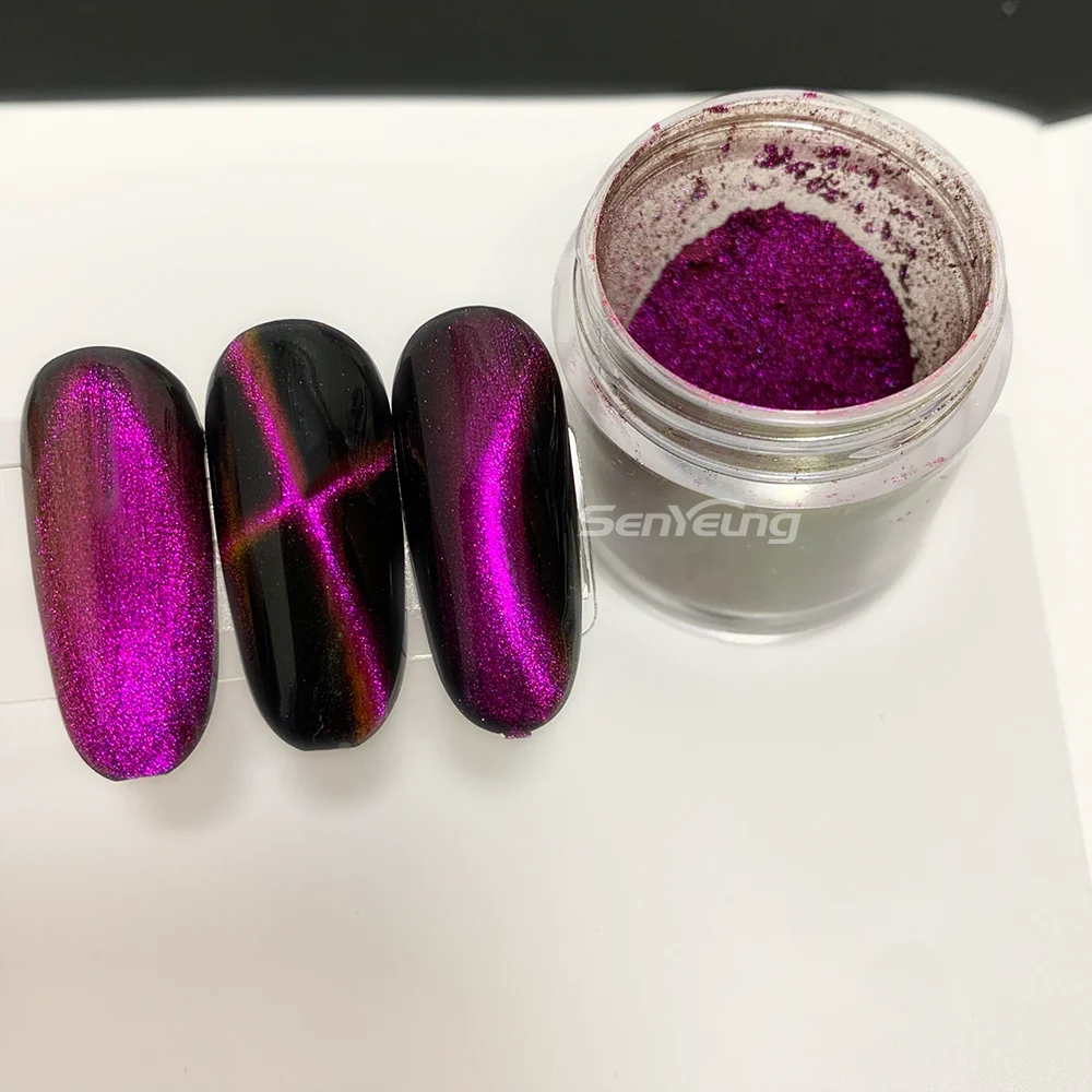 Variety of Style Chrome Chameleon Magnetic Cat Eye Powder Using for Nail Art