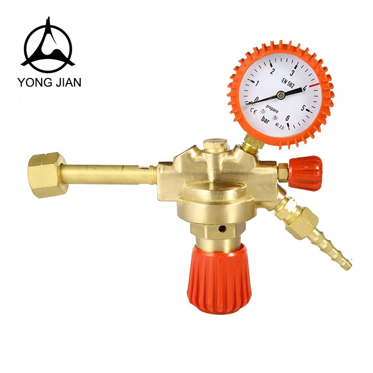 LPG gasre gulator lpg Propane pressure regulator with signal gauge
