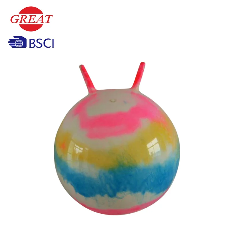 Plush cover pvc kid animal balance jumping monster hopper ball