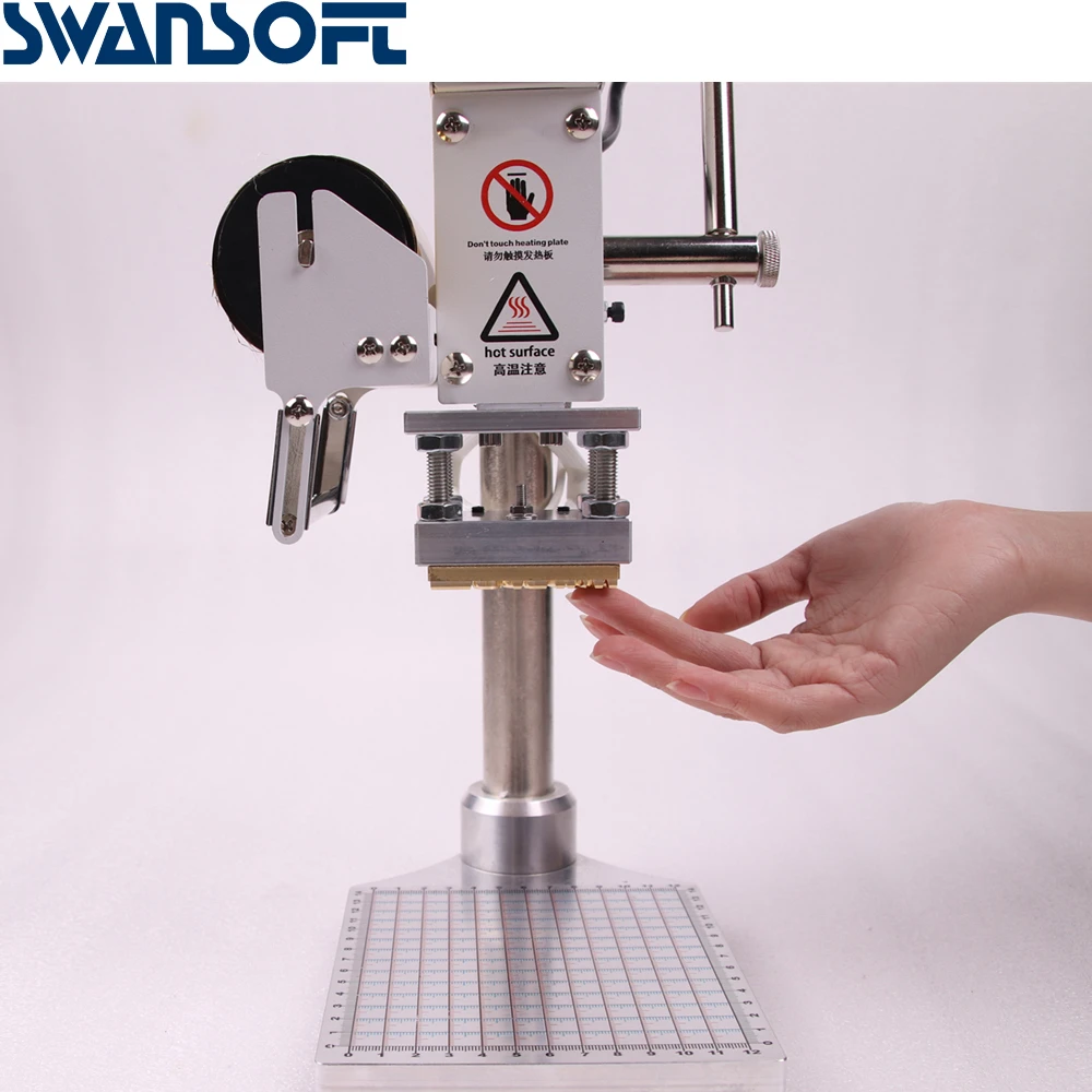 Customized hot stamp printer for leather wood paper cake handicrafts handbags purses sticker stationery footwear