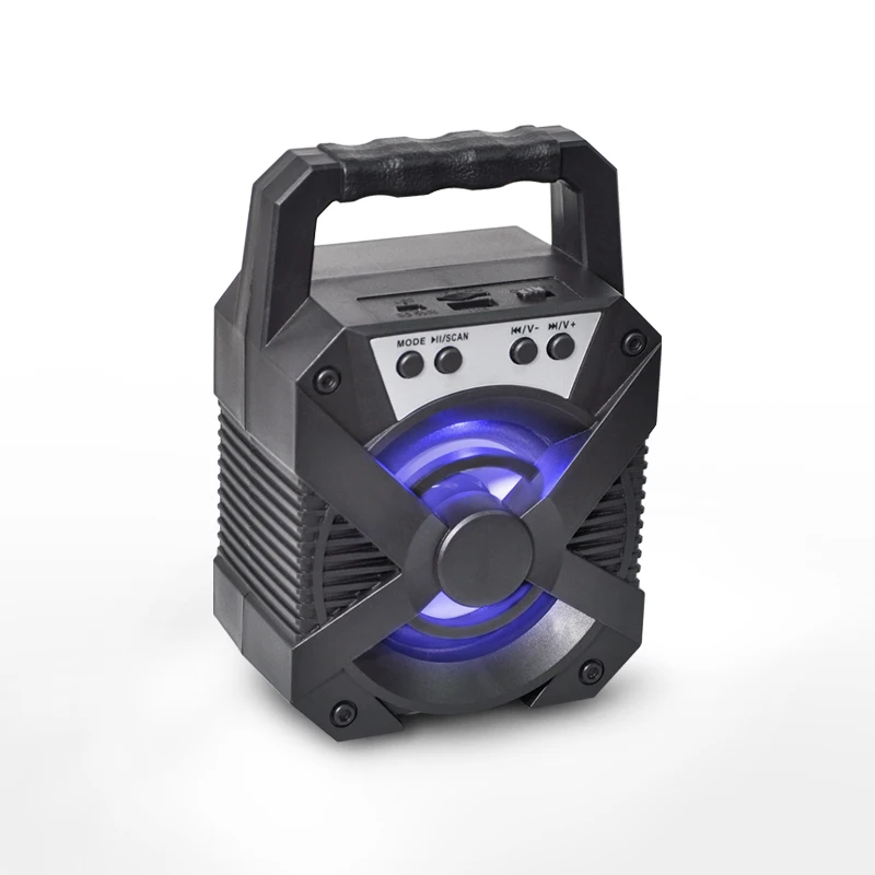 Беспроводная Bluetooth светодиодная подсветка низкая цена портативный маленький активный динамик с USB TF FM