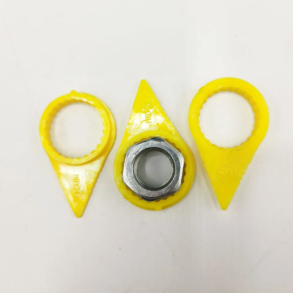 27mm YELLOW PACK  Safety Wheel Nut Indicator Loose Pointers, Nut Covers for Vehicle Security & Safety, Truck, Lorry, Bus,