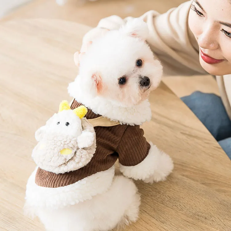 Wholesale China Luxury Autumn And Winter Cute Warm Cotton Pet Dogs Accessories and Clothing