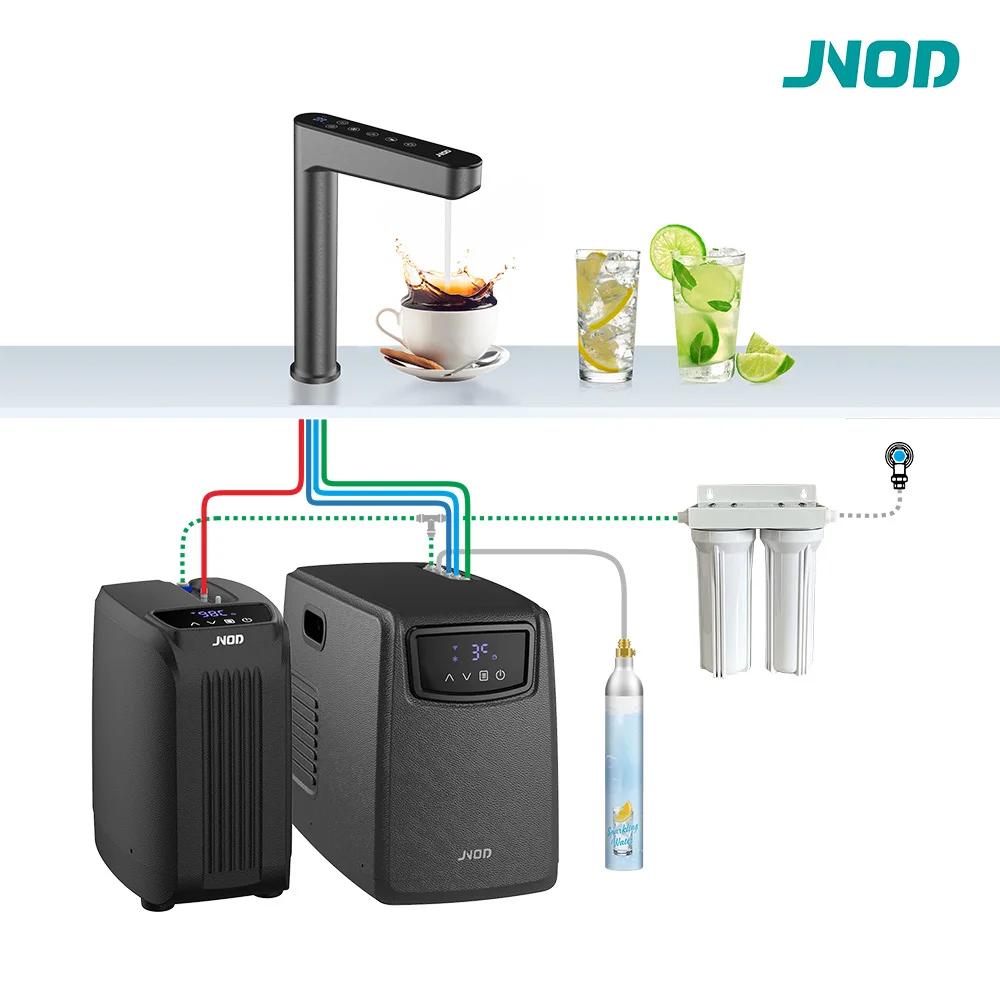 JNOD Home Kitchen Household Portable Electric Instant Hot Temperature Water Heater Under Sink Tank Boiler With Purifier Faucet