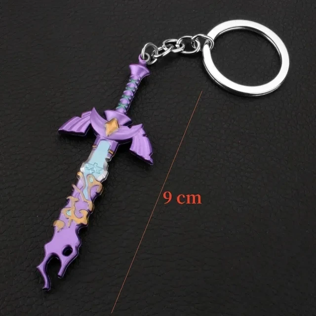 Game Tears of The Kingdom Link Hero Master Sword Keychain Breath of the Wild KeyRing Metal Chaveiro llaveros Fans Souvenir Gifts