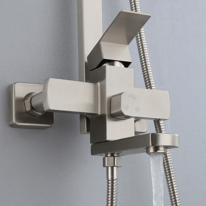 Multi Function Waterfall Types Of Bath And Shower Faucet Handles Bathroom Shower Set