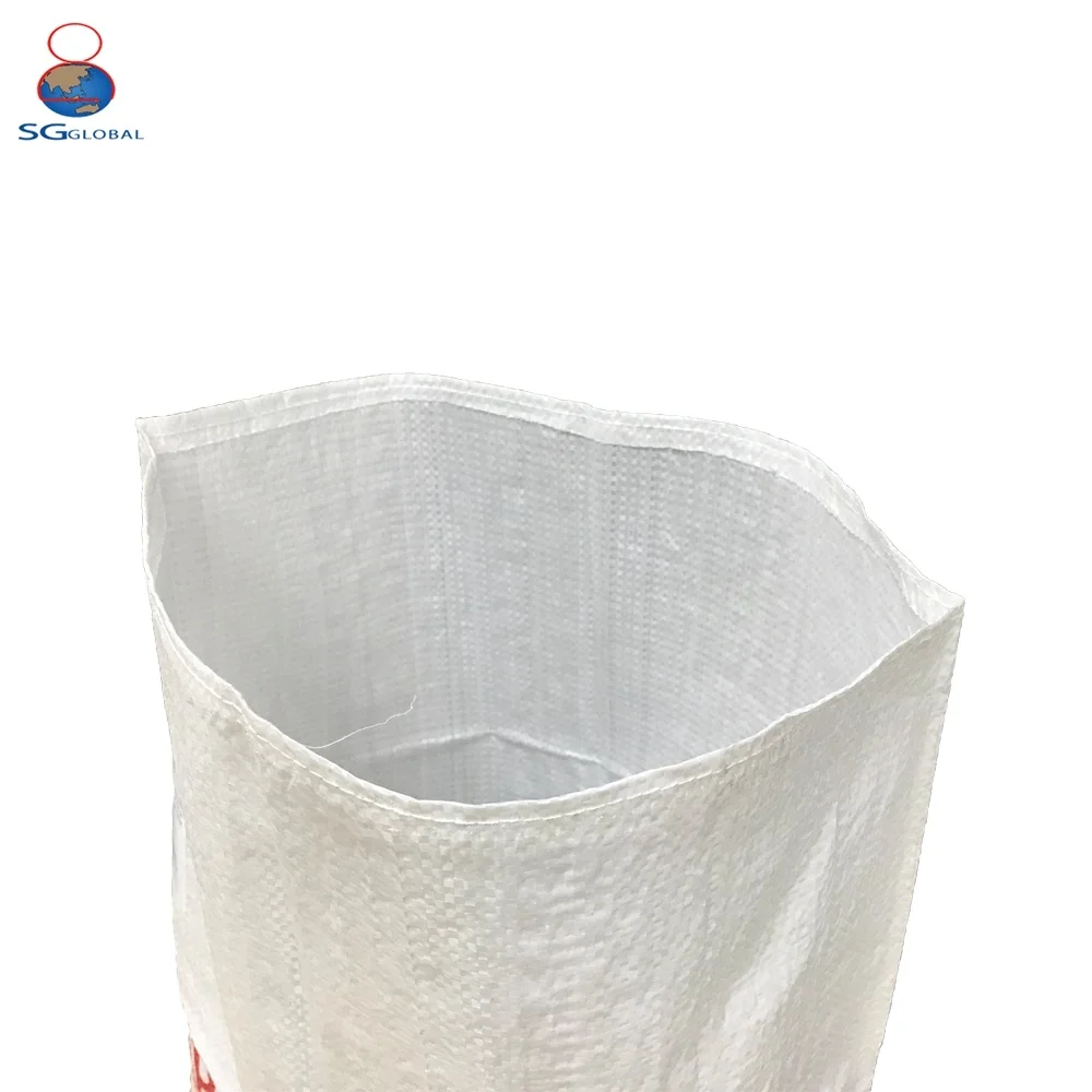 
Hot sale raffia woven transparent 25kg rice flour packaging PP clear bag 