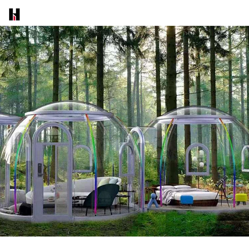 dome house prefab hotel high-end custom waterproof and sound insulation pc dome house outdoor