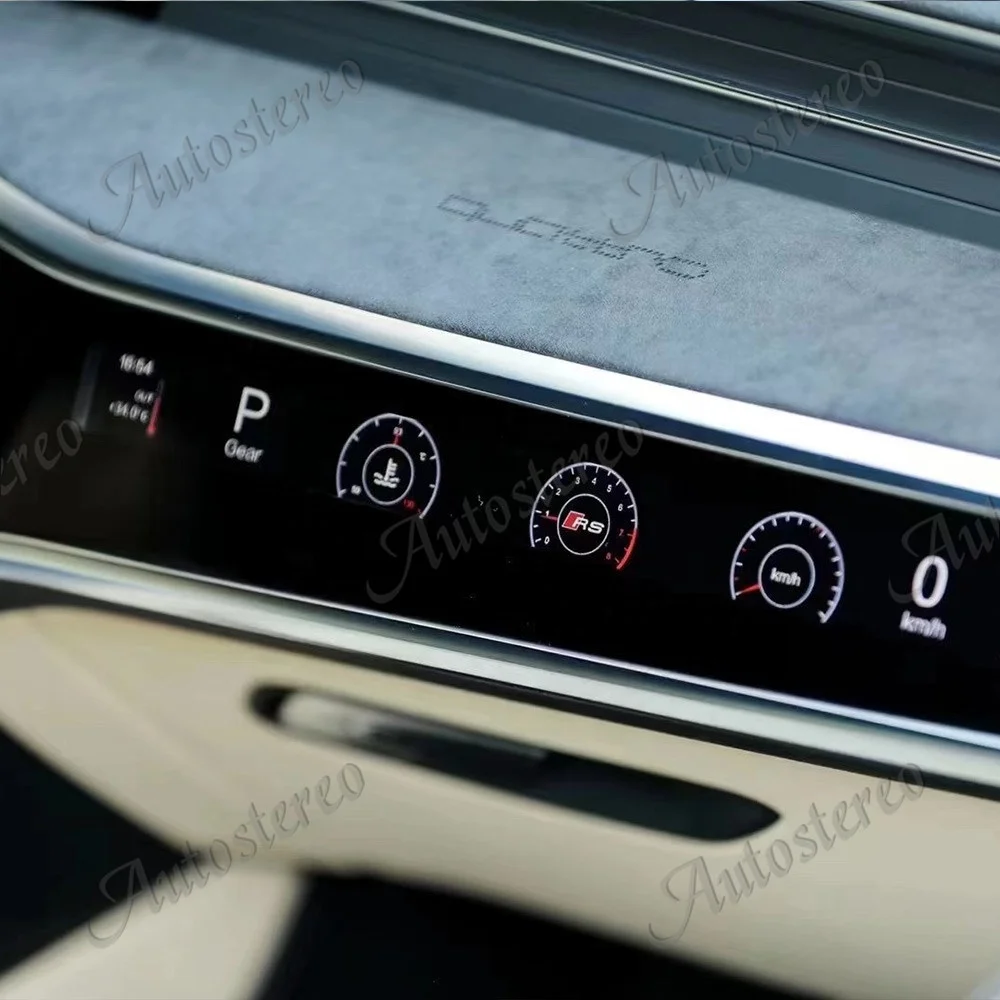 Android Car Instrument Dashboard Display For Audi B8 A4 A4L C8 S4 RS4 A5 S5 RS5 2016-20 Copilot Multimedia Entertainment Screen