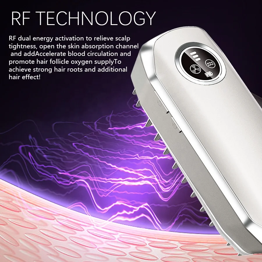 Лазерная расческа для роста волос, массажер для кожи головы для роста волос