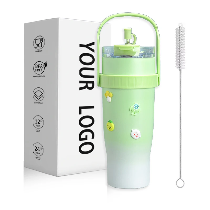 Minimalist Design 40 oz Stainless Steel Vacuum Insulated Water Bottle Tumbler Travel Cup with Phone Stand Newly Designed