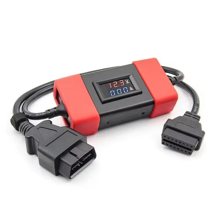 Red 24V to 12V Heavy Duty Truck Diesel Adapter Converter OBD Diagnostic Extension Cable for Launch Easydiag OBD2 Scanner