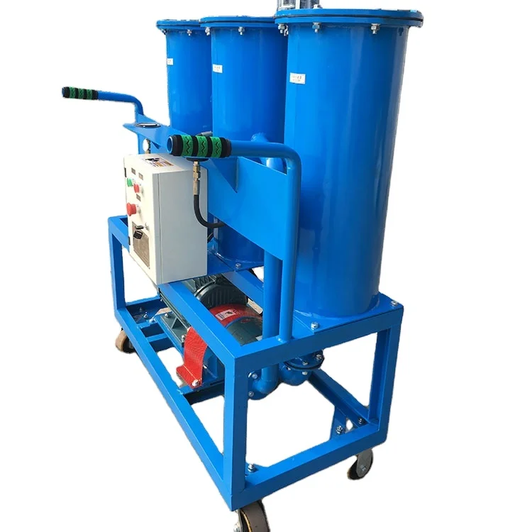 Portable vacuum lubricating oil purification transformer oil filtering machines hydraulic oil purifier