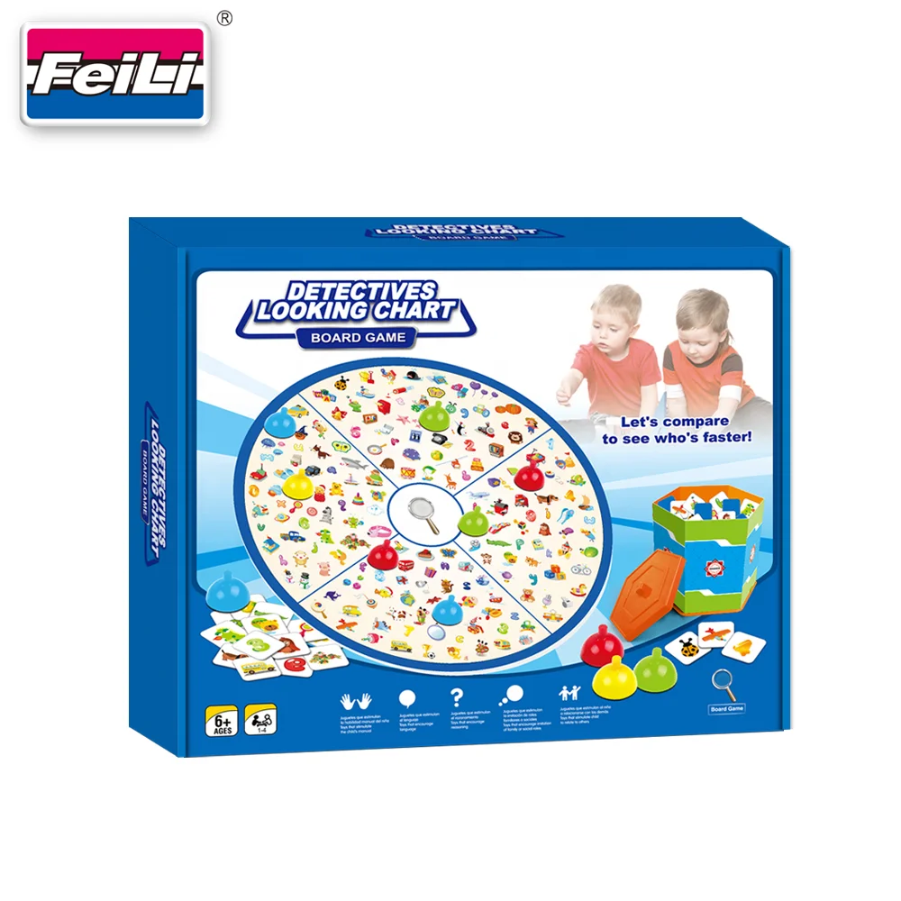 2018 NEW Educational Toy Detectives Looking Chart Board Games for Kids Learning