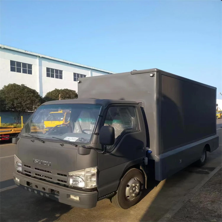 Popular ISUZU  Diesel Mobile LED Screen Truck  Digital Billboard Media Advertising Mobile LED Screen Truck  Full Color Vehicle