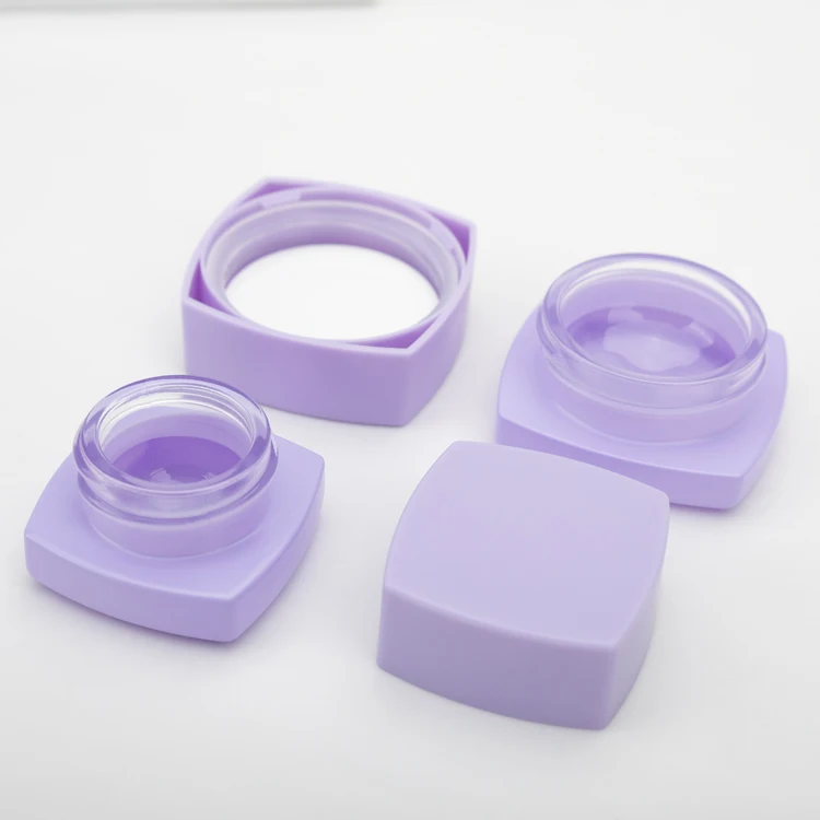 Custom Color Spray And Custom Logo Printing Design Pillow Shape Glass Jars With Child Resistant Plastic Lids For Concentrate Oil