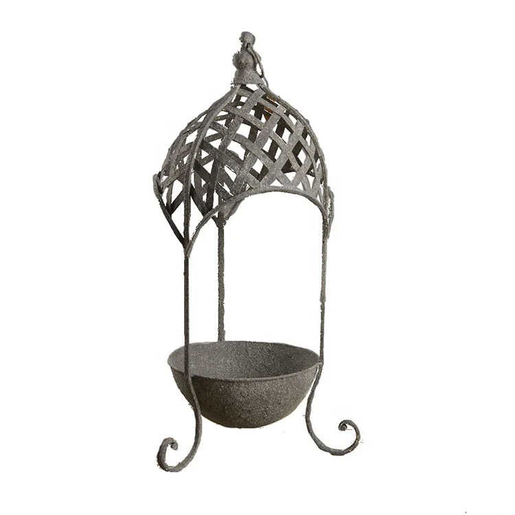 Mayco Unique Rustic Urn Metal Flower Pot Stand Planters