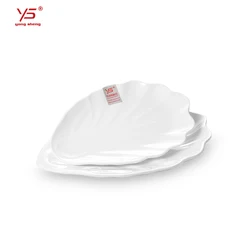 100% melamine unbreakable restaurant arecanut leaf plates