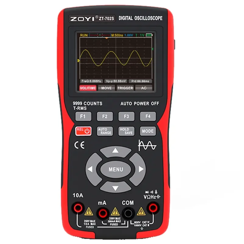 ZOYI ZT702S Digital Multimeter Auto True RMS 10MHZ Data Storage 2 in 1 Oscilloscope Multimeter